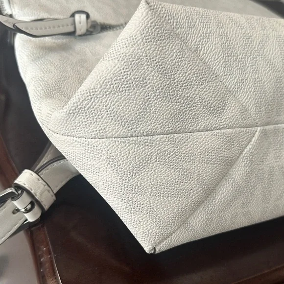 Michael Kors Cream Logo Mini Backpack - Picture 13 of 13